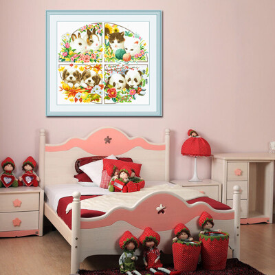 

embroider DIY DMC Cross stitch,Sets For Embroidery kits Four seasons small animal factory direct sale