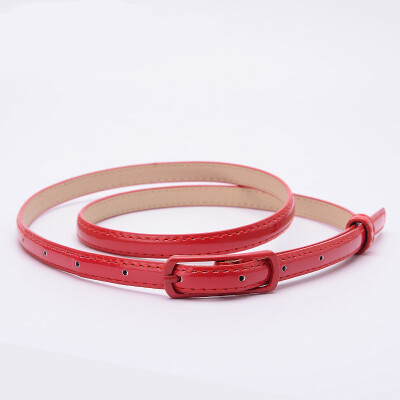 

2017 fashion new ladies fine leather belt deduction deduction PU belt simple personalized belt ladies fashion belt thin belt skirt