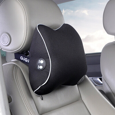 

JiGi GiGi car headrest G-1510 space memory cotton frequency conversion massage headrest car neck pillow ivory apricot