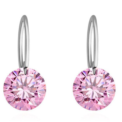 

Cubic Zirconia Drop Серьги Белый холодный цвет CZ Clear Серьги Подарки для женщин Модные аксессуары для ювелирных изделий 23966