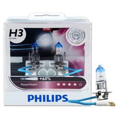 

Philips (PHILIPS) strong Aurora H7 upgrade car light bulb 2 loaded bright 60% increase 25 m color temperature 3250K