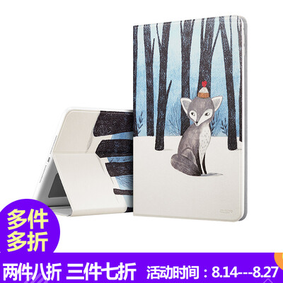 

Illustrator Apple iPad Air2 / 6 Case / Case Cartoon Anti-Wrestling Holder Holder Illustrator Series Forest Fox