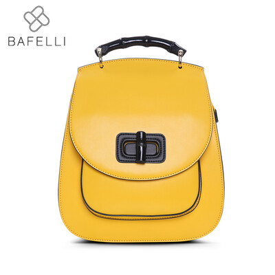

BAFELLI женский рюкзак Lemon желтый кожаные рюкзаки дорожная сумка mochilas mujer 2017 для девочек-подростков рюкзаки женская сумк
