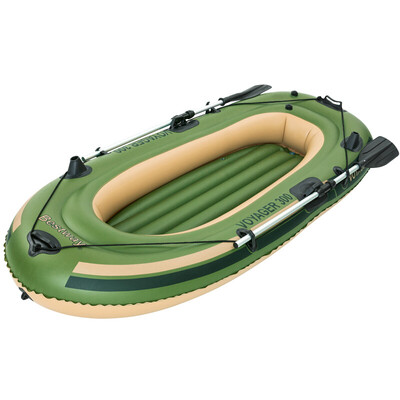 

Bestway double thick inflatable boat dinghy kayaking leather boat hovercraft self-driving equipment with paddle x2 air pump x1 61083
