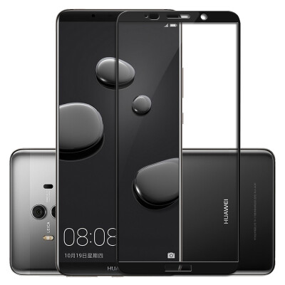 

ESCASE Huawei Mate10 Pro tempered film full-screen coverage of high-definition explosion-proof anti-fingerprint / glass film phone foil black