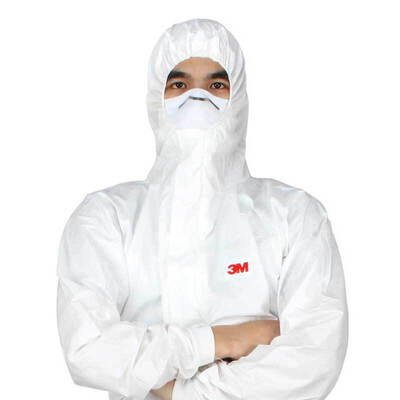 

3M 4545 Protective clothing overalls with caps Siamese particles dustproof liquid limited spray non-woven safety clothing