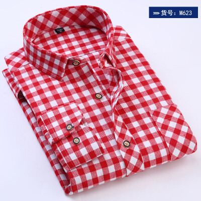 

New Plaid Casual Long Sleeve Suitable Fashion Men Shirt