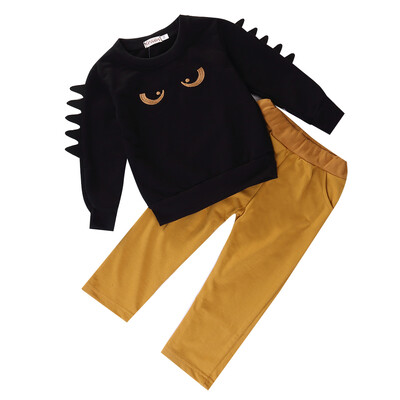 

Monster Baby Boy Kid Long Sleeve Sweat Jumper Top & Pant Outfit Set Clothes
