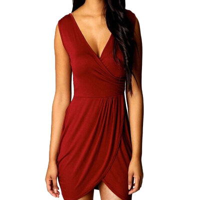 

Lovaru ™New 2015 fashion V-neck sleeveless strapless dress Summer female elegant dress