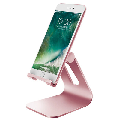 

BIAZE metal phone stand B2 rose gold desktop lazy stent folding adjustable angle video stand for mobile phone ipad tablet
