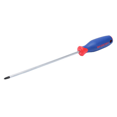 

WACKER WORKPRO W021222N high quality vanadium steel magnetic flat-blade screwdriver 5 100mm two-color handle screwdriver screwdriver screwdriver