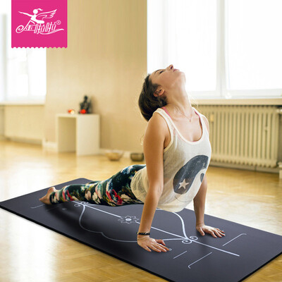 

Gold la la 185cm * 80cm * 15мм расширяющееся утолщение фитнес-коврики нескользящие спортивные йога коврики bitmap серый