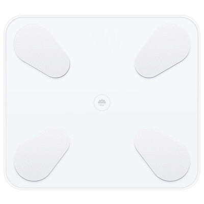 

Fragrant Hill intelligent electronic scales to increase household health scale intelligent body monitoring body fat scales weighing Bluetooth APP control brief fresh white EF893i