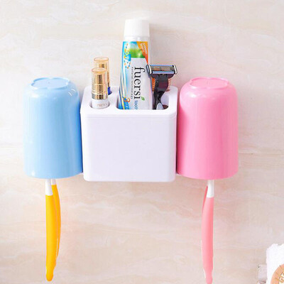 

Green toothbrush holder mouth cup strong suction cup hook bathroom bathroom storage rack from nails without traces 5 sets