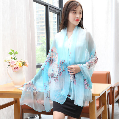 

Shanghai store STORY Of SHANGHAI silk scarf lady silk silk scarf fall shawl butterfly love incense