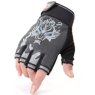 

Semi - finger gloves male parent - child riding sports gloves fitness outdoor anti - skid breathable