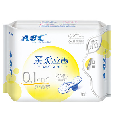 

АВС света через тонкий поверхностный слой мягких ватных гигиенических прокладок 240мм * 8 листов (KMS) композиции старые и новые упаковки случайных волос