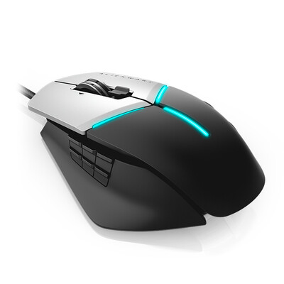 

Alienware Elite version of the AW958 game mouse (AlienFX light effect 12000DPI-5 file Feiming set 13 programmable keys) black silver