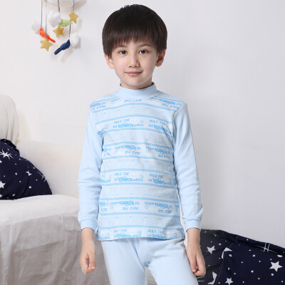 

Disney Disney girls children sky blue Shu skin cotton half-high collar long sleeve underwear sets 28418D1 sky blue 120