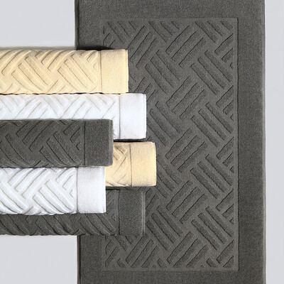 

Kang Xin Xin Mao Hilton authorized the same paragraph five-star hotel towel bathroom non-slip mat champagne gold 85 50cm