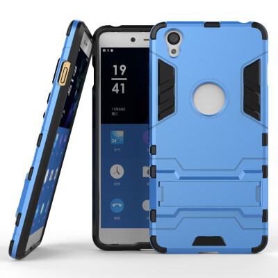 

MOONCASE Hybrid Kickstand Hard PC Anti Scratches +Soft TPU Inner Protection Shell Slim Lightweight 2 in 1 Case Cover for OnePlus X