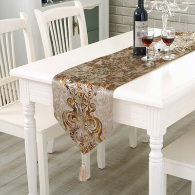 

Cntomlv modern simple fashion table runner European style Luxury Sino
