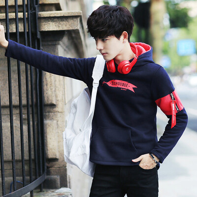

Sweater men 's head with a hat tide student sports jacket men' s hats tide brand autumn and winter as gift for men