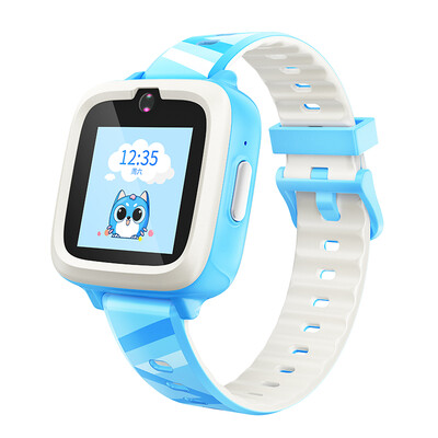 

Sogou candy cat teemo children&39s smart phone watch M2 4G video call intelligent question&answer student watch phone Haitian blue