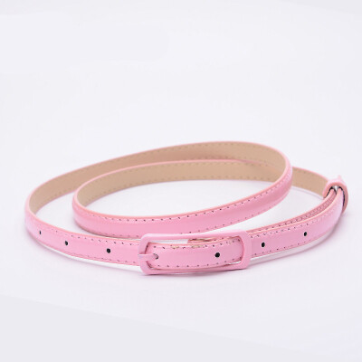 

2017 fashion new ladies fine leather belt deduction deduction PU belt simple personalized belt ladies fashion belt thin belt skirt