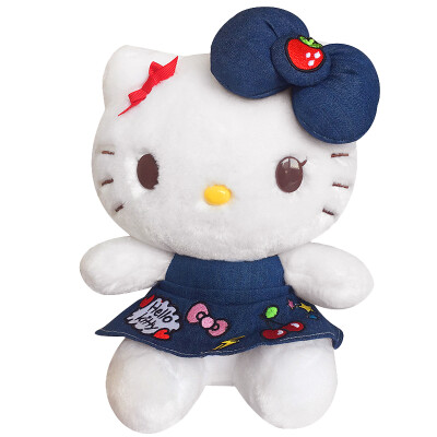 

KT Hello Kitty Hello Kitty плюшевые игрушки куклы куклы куклы день рождения День Святого Валентина подарок для детей девочки денима вышивальный # 2 А модели серии