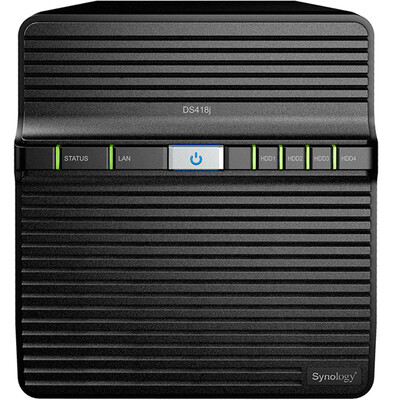 

Synology (Synology) DS418j 4 отсеков сервер сетевого хранения данных NAS (без внутреннего жесткого диска)