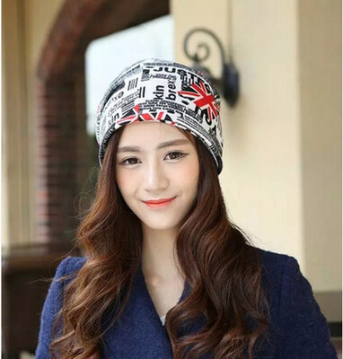 

Autumn and winter ladies multi-functional three-letter pile heap cap