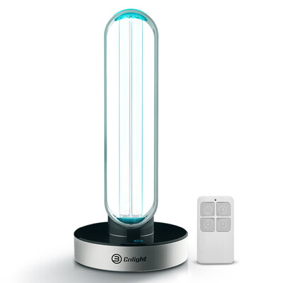 

Clay Cnlight 38W UV&ozone double disinfection table lamp intelligent human body sensor kindergarten germicidal lamp remote c