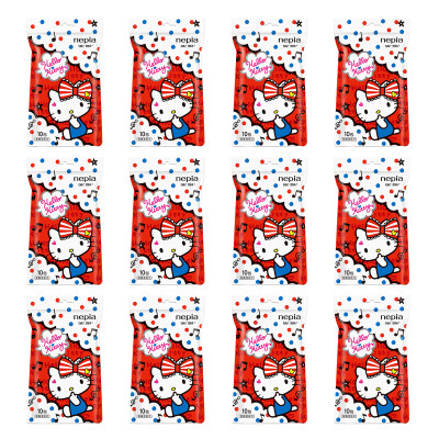 

Nicole Nepia wet wipes cartoon series Hello Kitty Kitty 10 12 bags