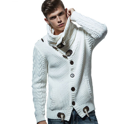 

Autumn Winter Fashion Casual Cardigan Sweater Coat Men Loose Fit 100 Acrylic Warm Knitting Clothes Sweater Coats Men