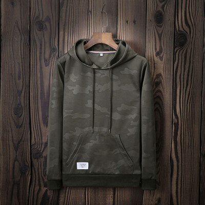 

2017 Fall hooded sweater male Slim tide student clothes on the boys leisure sports camouflage pullover