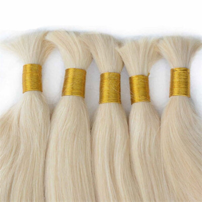 

7A Grade Brazilian 613 Blonde Straight Hair Unprocessed Human Hair Bulk 3 Bundles Virgin Brazilian Hair Extensions