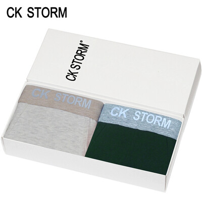 

CK STORM men's underwear flat pants combed cotton U lapel bag three-dimensional parcel ck storm series male underwear 2 gift box