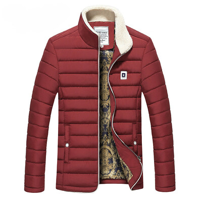 

Winter men 's cotton collar collar jacket Slim tide men' s cotton jacket young jacket thick plus cashmere leisure