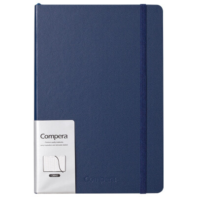 

Coix 114 A5 leather checkered notebook\diary\Notepad Compera time&space account book C8042 blue