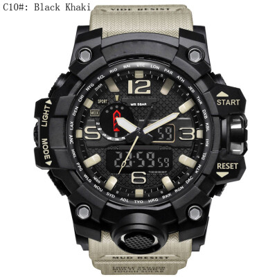 

Fashion Military Sport Watches for Men Male Outdoor Waterproof Dual LED Digital Quartz Wristwatch Time Clock Gift