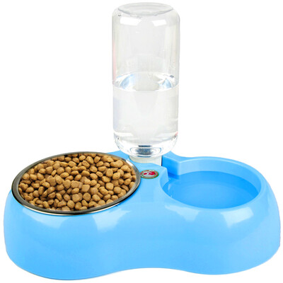 

Hanhan Paradise Cat Bowl Bowl Dog Bowl Cat Basin Pet Drinking Water Feeding Double Bowl Cat Food Pot Cat Grain Cookies Dog Supplies Automatic Water Thicker Powder