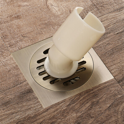 

HIDEEP Bathroom accessories bathroom floor drain Bathroom green bronze floor drain