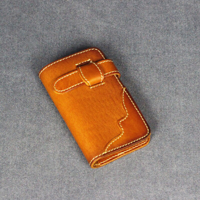 

Multicolor first layer leather leather case tree cream leather key case retro card bag key case leather key case