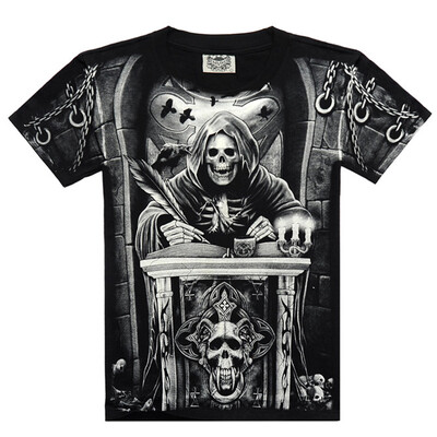 

MEN BONE 3D Personality trend T-shirt , Skull and bones