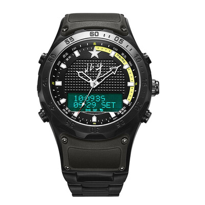 

Beidou (beidou) TA203 satellite timing positioning watch outdoor mountaineering movement male watch black case black titanium belt (yellow
