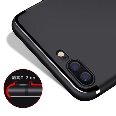 

Wyatt может (yueke) Apple 8plus / 7plus телефона оболочка iphone8plus / 7plus матового вся включена мягкая оболочка падения сопротивления - Obsidian Black -5.5 дюймов