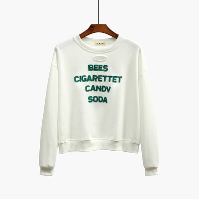 

2017 autumn and winter new college wild wind loose sets of head sweater