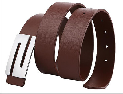 

Men 's belt smooth buckle fashion belt male wild jeans with spot men' s smooth buckle