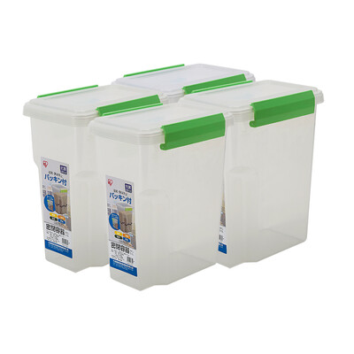 

Alice IRIS closed container green plastic storage storage box storage box transparent green 5L 4 only